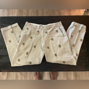 COLLEGIATE STRETCH TWILL PANT KHAKI WITH LSU